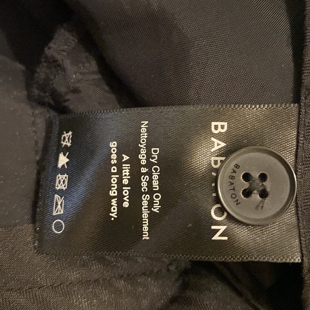 BABATON BLACK CUPRO PANTS WITH POCKETS. Size 0 - Picture 8 of 14